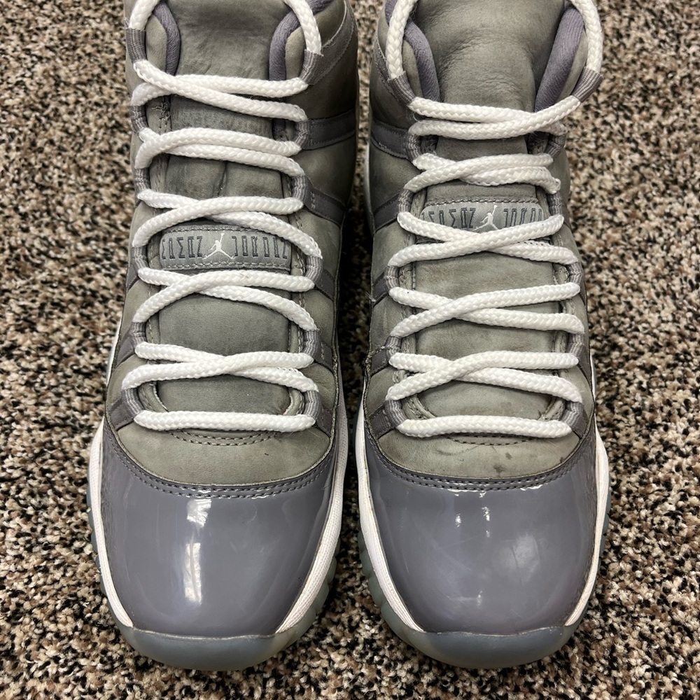 Jordan 11 Retro 'Cool Grey' Mid 2021 (GS) Sneakers Size 7Y 378038-005 Womens 8.5